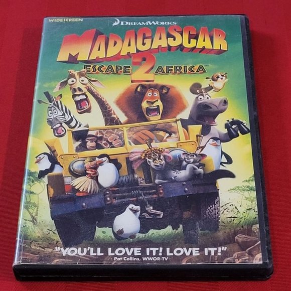 2009 WIDE SCREEN EDITION, D.V.D. COPY OF MADAGASCAR, ESCAPE 2 AFRICA!!! - Picture 1 of 3